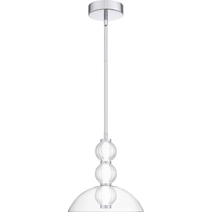 Elway Light Pendant, Polished Chrome/Glass