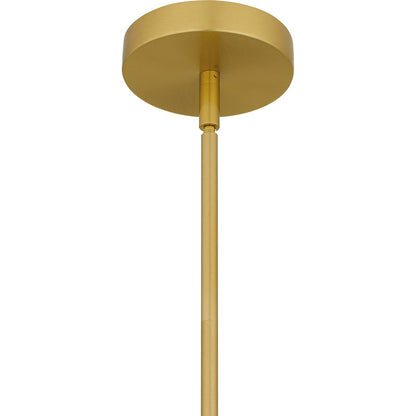Luca Integrated LED Mini Pendant, Gold/Clear Crystal
