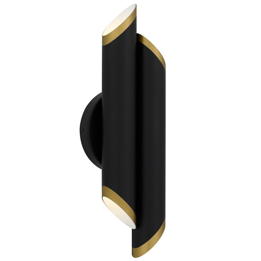 Quoizel Manelis Integrated LED Wall Sconce, Matte Black - PCMAN8705MBK