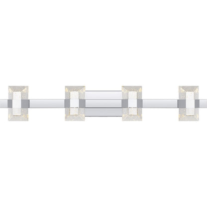 Quoizel Selena 36" LED Bath Light, Chrome/Clear Bubble Glass - PCSEL8636C
