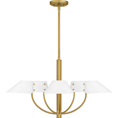 Penley 5Light Chandelier, Brushed Gold/Metal
