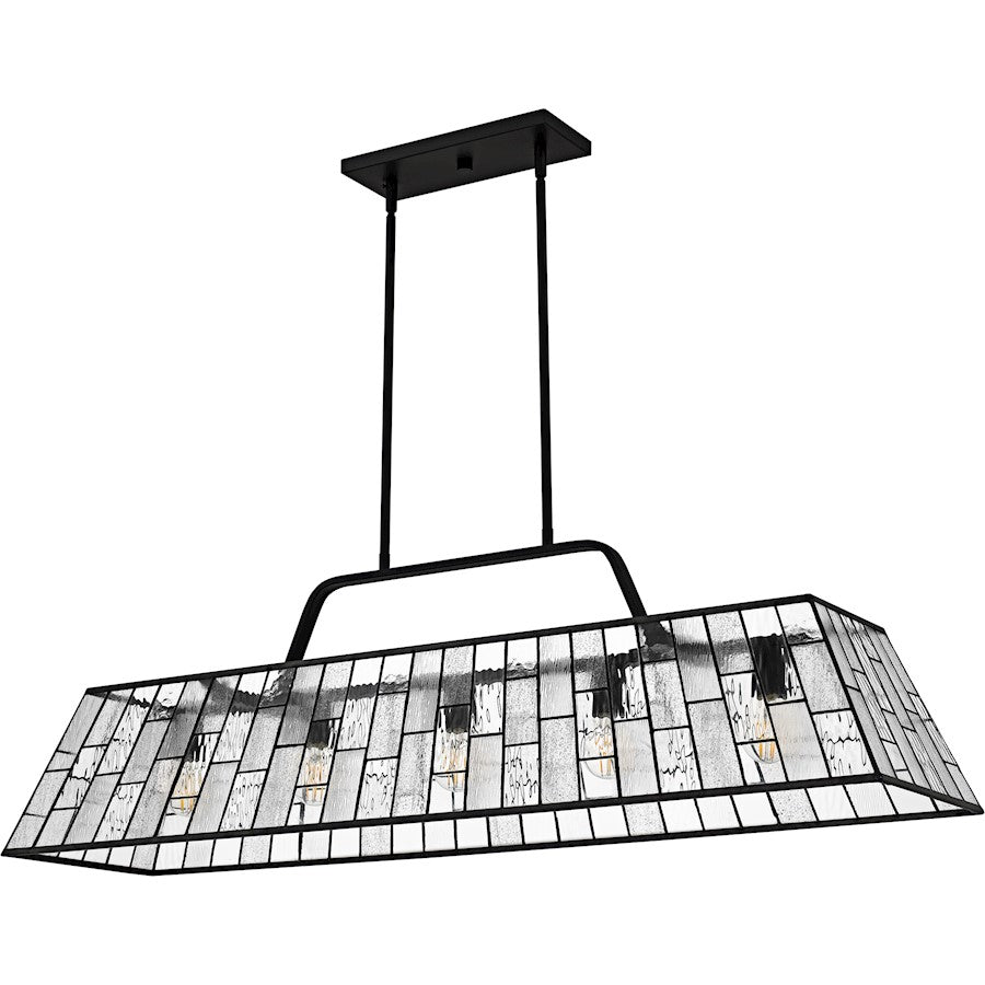 Rainier 5Lt Island Light, Black/Multitextured Art