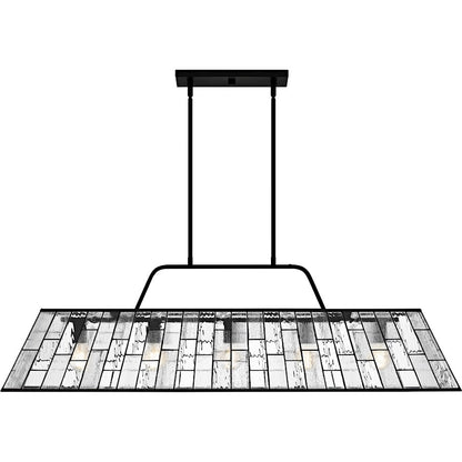Rainier 5Lt Island Light, Black/Multitextured Art