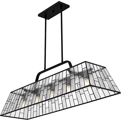 Rainier 5Lt Island Light, Black/Multitextured Art
