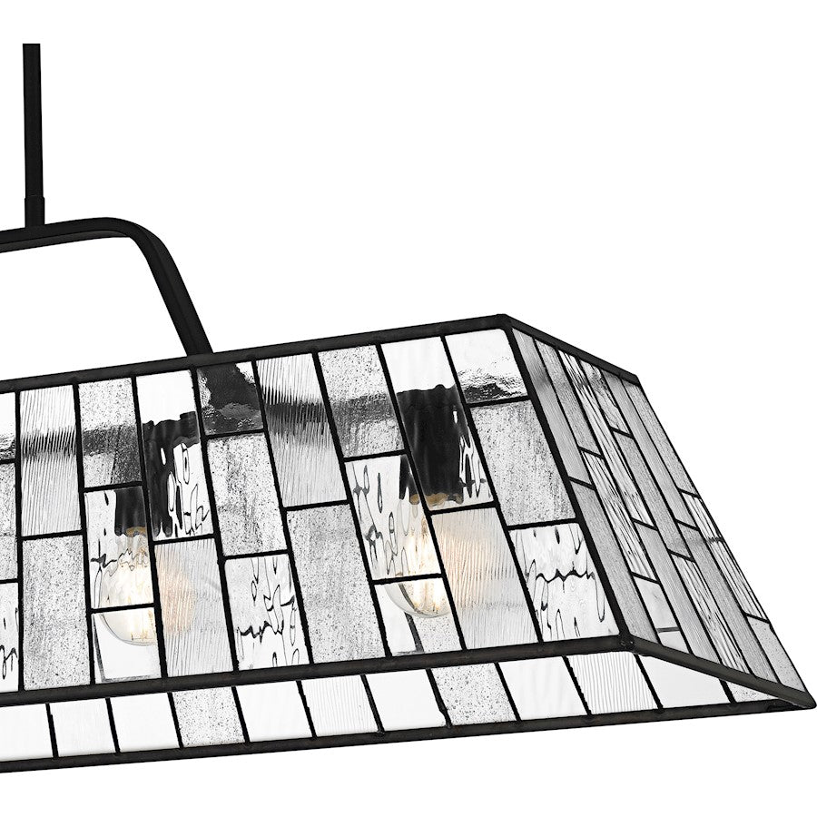 Rainier 5Lt Island Light, Black/Multitextured Art