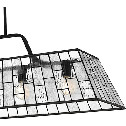 Rainier 5Lt Island Light, Black/Multitextured Art