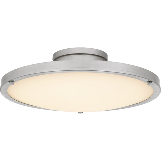 Quoizel Donne Lt Semi-Flush, Nickel/Etched Painted White Inside - QSF6784BN