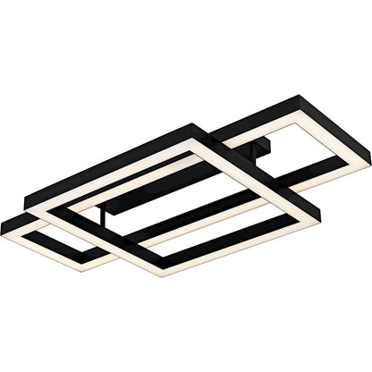 Quoizel Lawless Light Semi-Flush Mount, Matte Black/ - QSF6792MBK