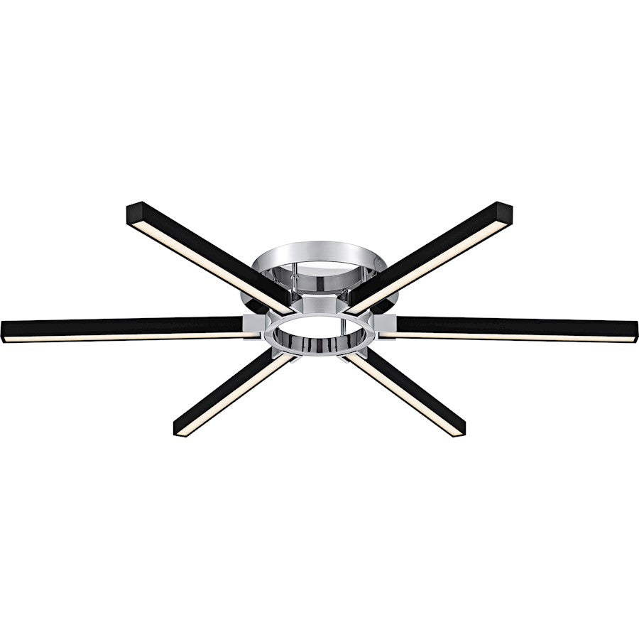 Quoizel Zealand Light Semi-Flush Mount, Polished Chrome/ - QSF6793C