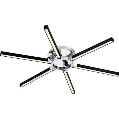 Zealand Light Semi-Flush Mount, Polished Chrome