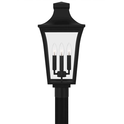 Quentin 4Light 22" Outdoor Lantern, Earth Black/Clear Glass