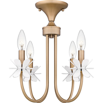 Remy 4Light Semi-Flush Mount, Bronze Gold