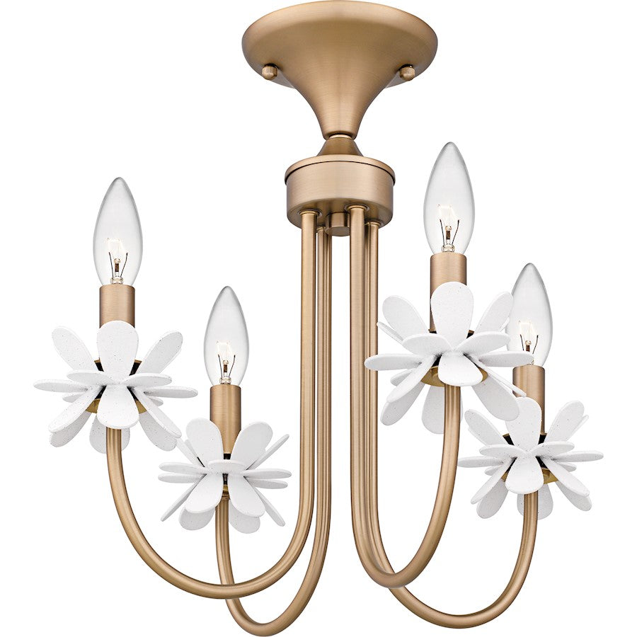 Remy 4Light Semi-Flush Mount, Bronze Gold