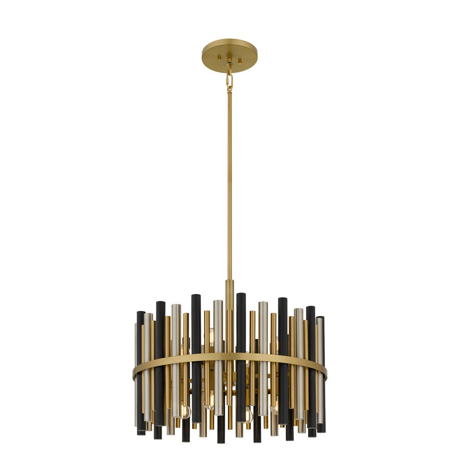 Quoizel Richards 8-Lt Brushed Gold Pendant, Brushed Gold - RICH2822BRG
