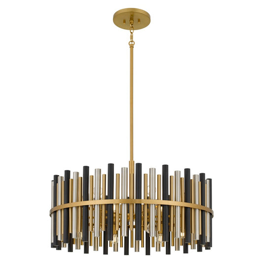 Quoizel Richards 12-Lt Brushed Gold Pendant, Brushed Gold - RICH2830BRG