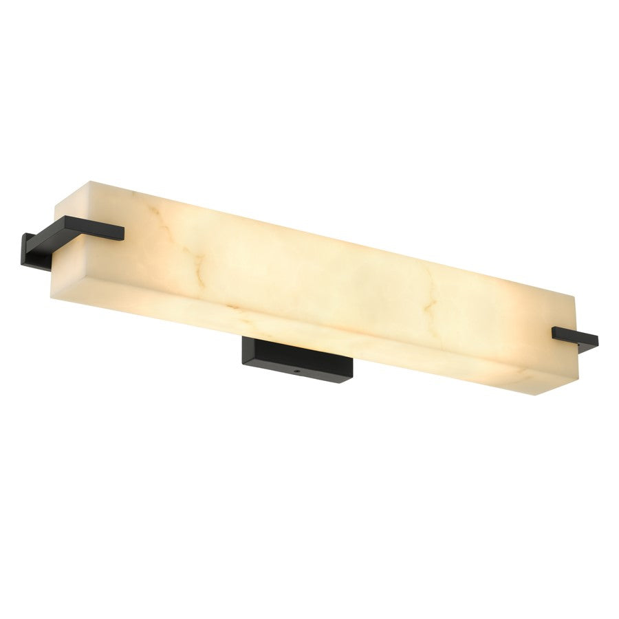 Quoizel Seraphine 2-Lt Matte Black Vanity Light, Matte Black - SERA8624MBK