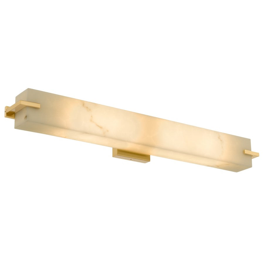 Quoizel Seraphine 2-Lt Brushed Gold Vanity Light, Brushed Gold - SERA8632BRG