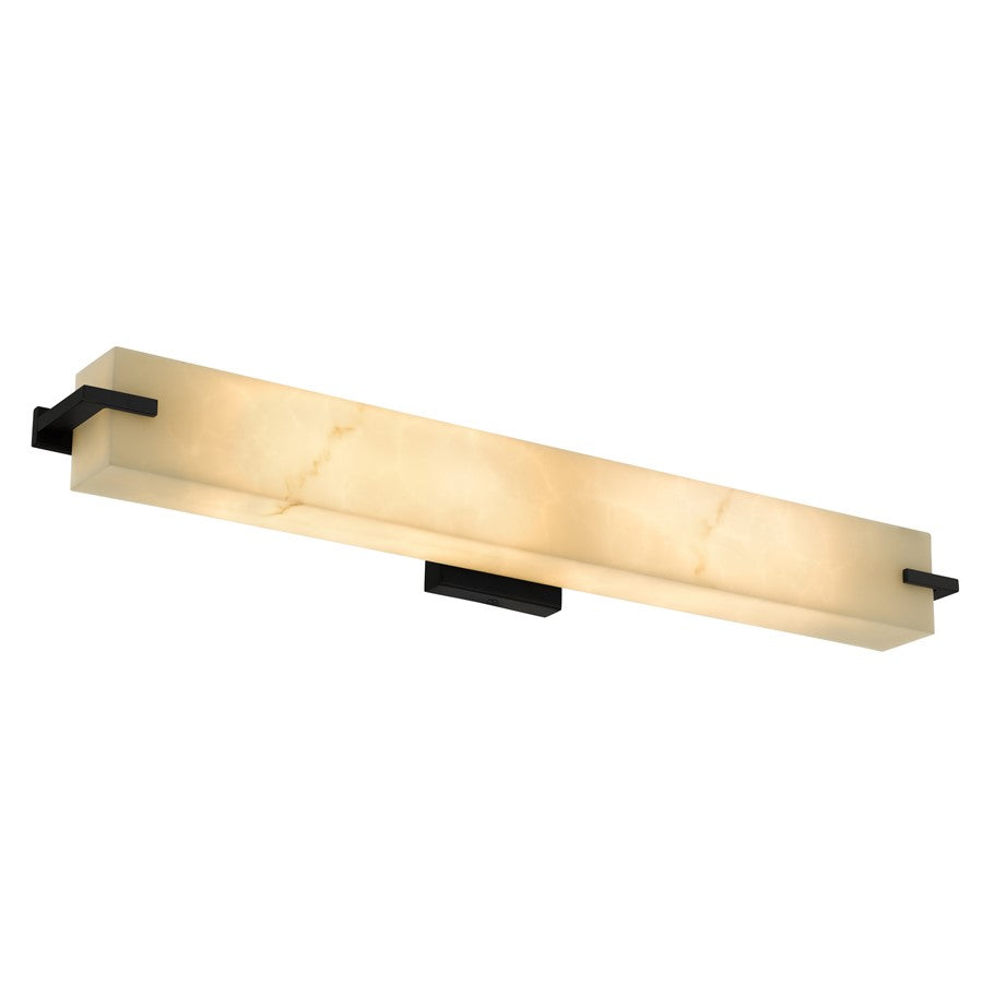 Quoizel Seraphine 2-Lt Vanity Light, Matte Black - SERA8632MBK