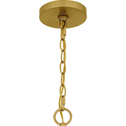 Shea 6Light Chandelier, Brushed Gold/Glass
