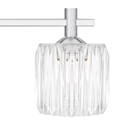 Spade 3Light Bath Light, Polished Chrome/Clear Acrylic