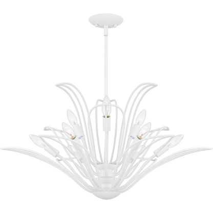 Quoizel Tallulah 9Light Chandelier, Sand White/ - TLH5032SW
