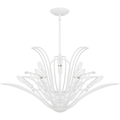 Tallulah 9Light Chandelier, Sand White