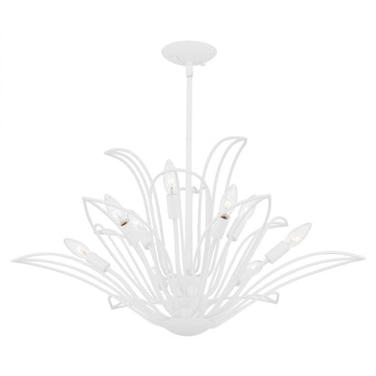 Tallulah 9Light Chandelier, Sand White