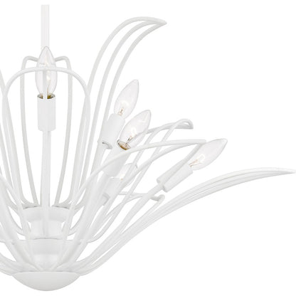 Tallulah 9Light Chandelier, Sand White