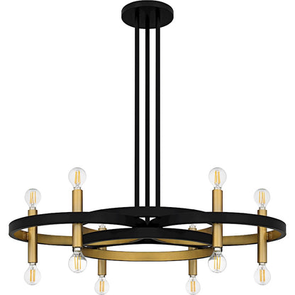 Winsland 12Light Chandelier, Matte Black