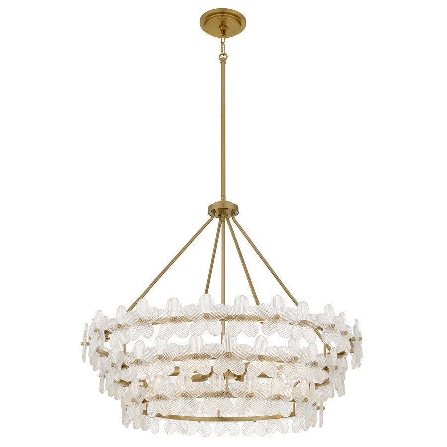 Quoizel Wright 6-Lt Brushed Gold Pendant, Brushed Gold - WRIG2830BRG
