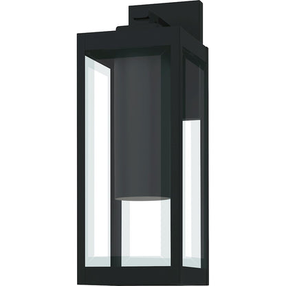 Westover 1Lt 17" Outdoor Lantern, Earth Black/Clear Beveled