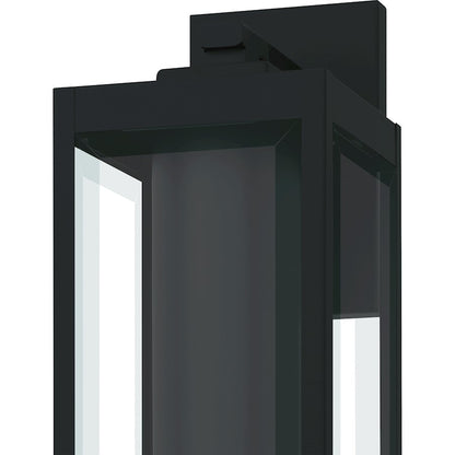 Westover 1Lt 17" Outdoor Lantern, Earth Black/Clear Beveled