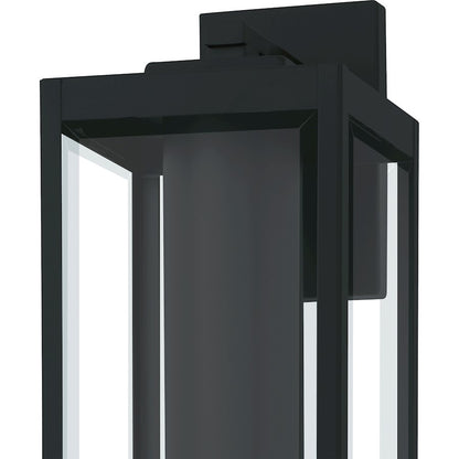 Westover 1Lt 20" Outdoor Lantern, Earth Black/Clear Beveled