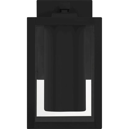 Westover 1Light Outdoor Lantern, Earth Black/Clear Glass