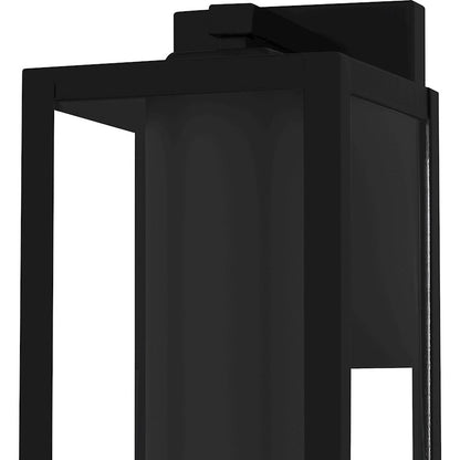 Westover 1Light Outdoor Lantern, Earth Black/Clear Glass