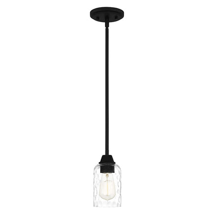 Acacia 1 Light Mini Pendant, Clear Water
