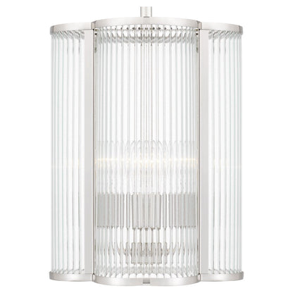 Aster 4 Light Mini Pendant, Clear Ribbed