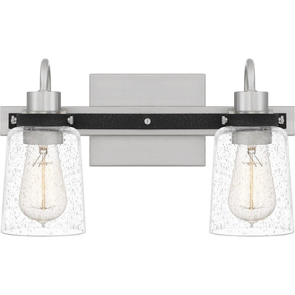 Axel 2 Light Bath Vanity, Brushed Nickel