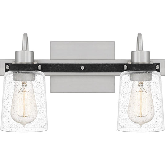 Axel 2 Light Bath Vanity, Brushed Nickel