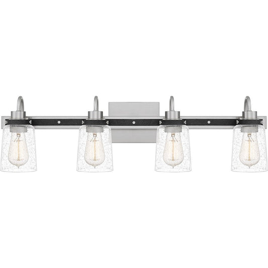 Axel 4 Light Bath Vanity, Brushed Nickel