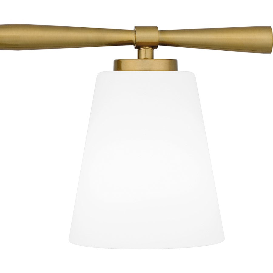 Brindley 4 Light Bath Light, Opal Etched