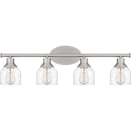 Caverly 4 Light Bath Light, Clear Seedy
