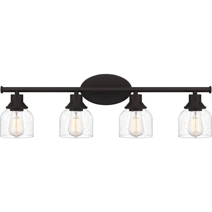Caverly 4 Light Bath Light, Clear Seedy