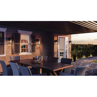 Donegal 1 Light Outdoor Wall Mount, Matte Black