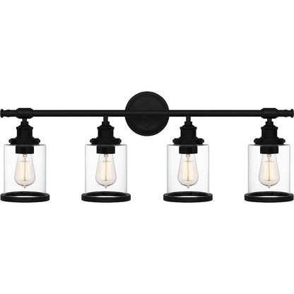 Dixie 4 Light Bath Light, Clear