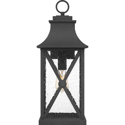 Ellerbee 1 Light Outdoor Wall Mount, Mottled Black