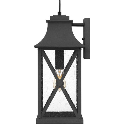 Ellerbee 1 Light Outdoor Wall Mount, Mottled Black