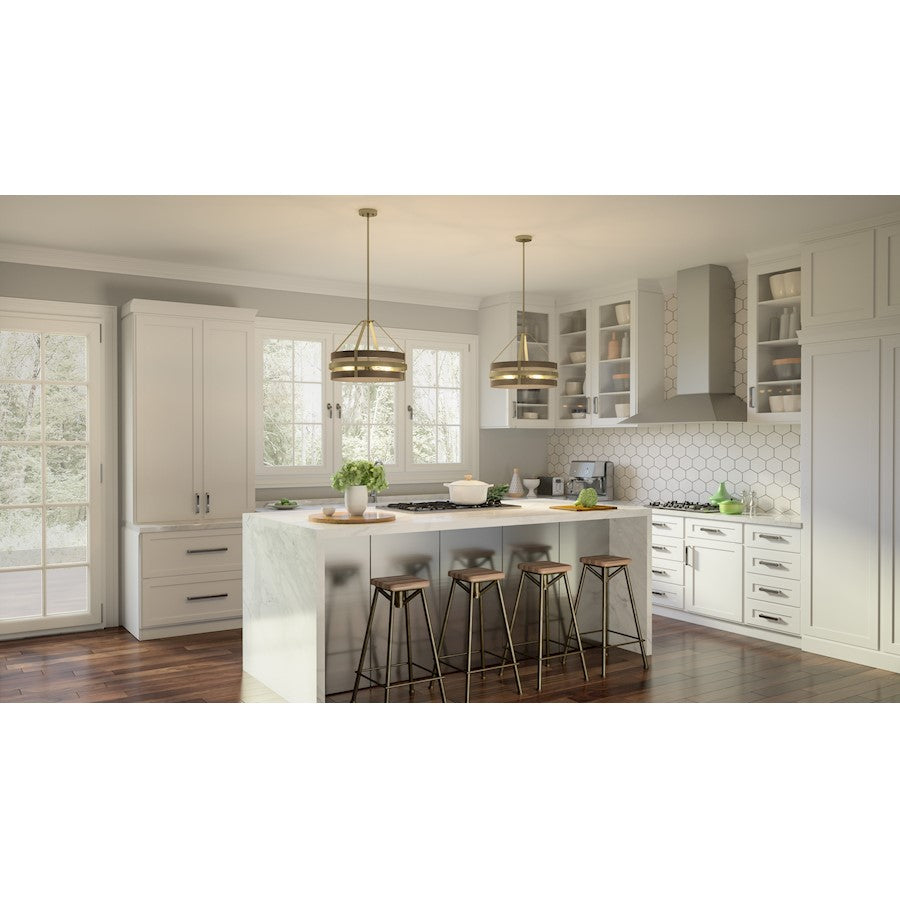Quoizel Gadsen 4 Light Pendant, Brushed Nickel - GDN2820BN