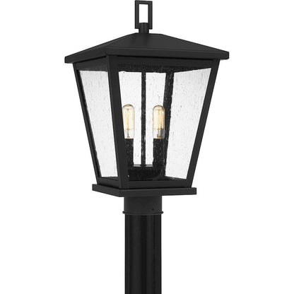 Joffrey 2 Light Outdoor Post Lantern, Matte Black
