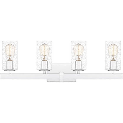 Kirby 4 Light Bath Vanity, Polished Chrome